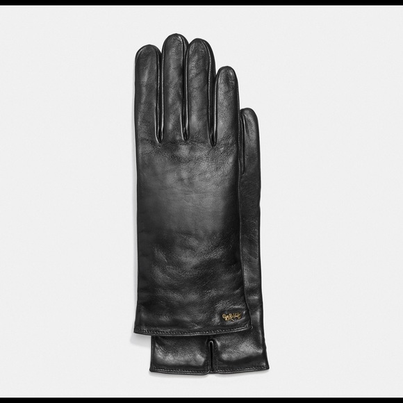 Sophisticated, Black Leather Gloves - Picture 1 of 2